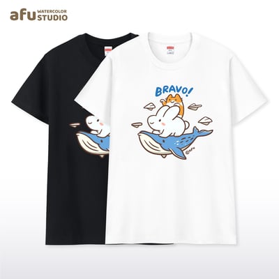 插畫Tee - 大翅鯨1