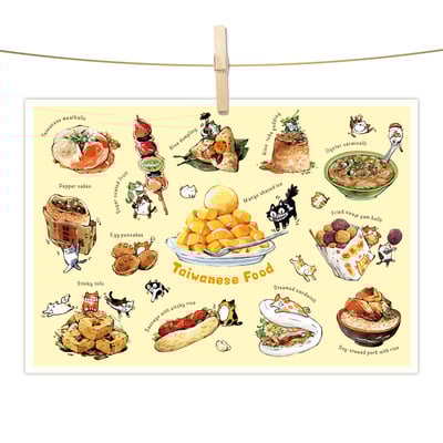 明信片 - 貓咪美食家-芒果冰1