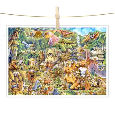 明信片 - 恐龍家族1