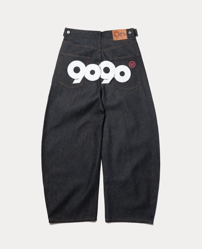 9090 OG Logo Painted Denim Pants | 9090 | Brand - REACTION.crew
