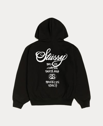 Stüssy World Tour Zip Hoodie2