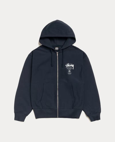 Stüssy World Tour Zip Hoodie1
