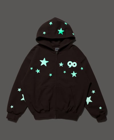 9090 90 Glow Star Allover Hoodie3