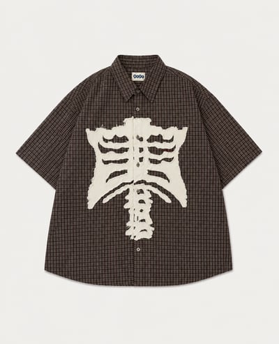 9090 Bone Stripe S/S Shirt1