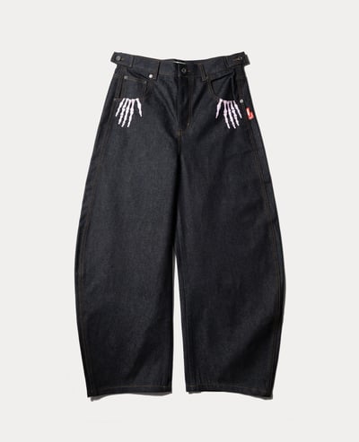 9090 Bone Hand Denim pants2