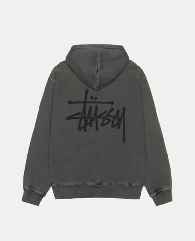 Stüssy Basic Zip Hoodie Pigment Dyed2