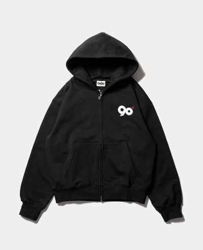 9090 90 Logo Zip Hoodie1