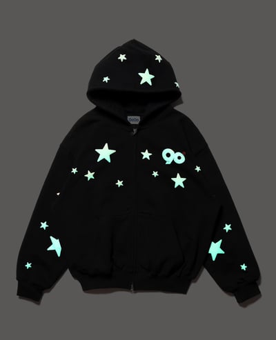 9090 90 Glow Star Allover Hoodie3