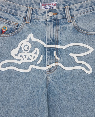 ICECREAM Running Dog Triple Scoop Wide Denim Jeans4
