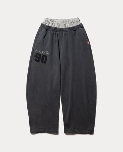 9090 90 Number Layered Sweat Pants1
