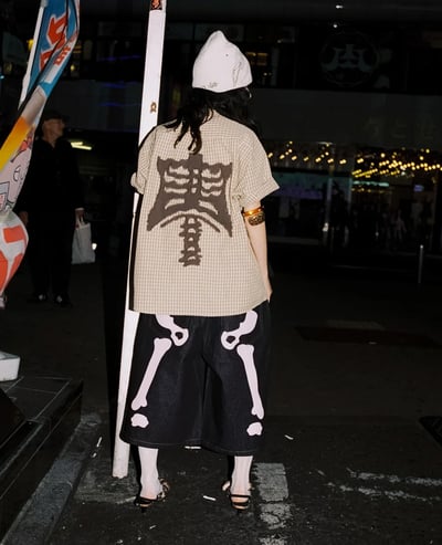 9090 Bone Hand Denim Jorts3