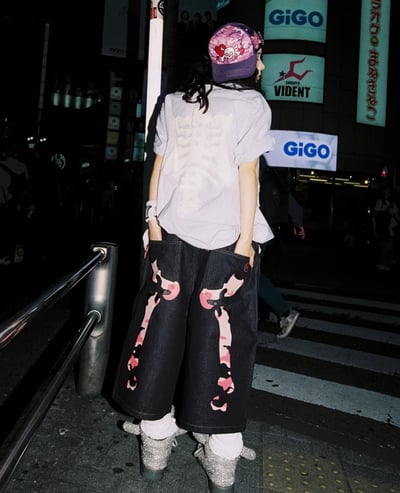 9090 Bone Hand Denim Jorts3