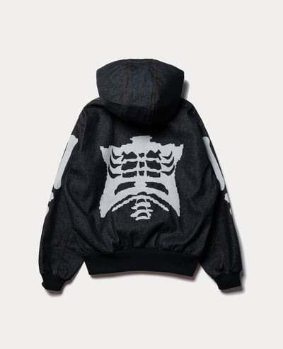 9090 Bone Rigid Denim Zip Hoodie2