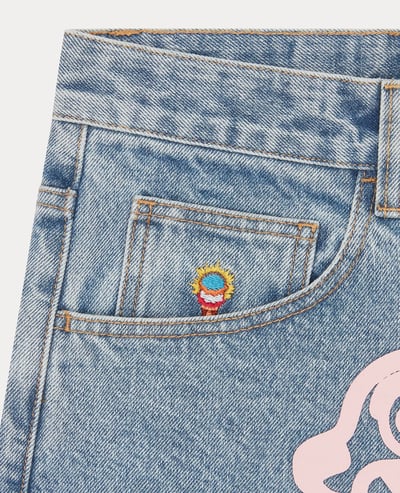ICECREAM Running Dog Triple Scoop Wide Denim Jeans3