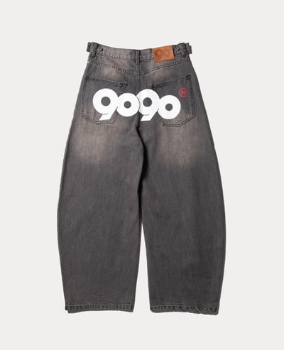 9090 OG Logo Painted Denim Pants1