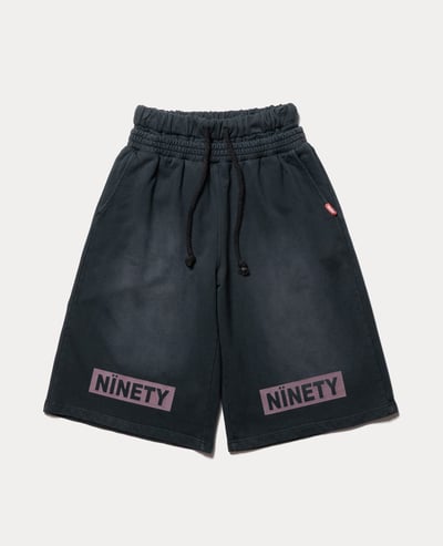 9090 NINETY Faded Layered Shorts2