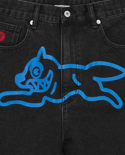 Icecream Running Dog Denim Shorts3