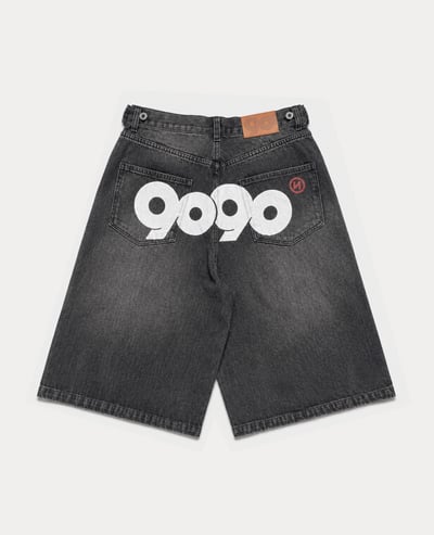 9090 OG Logo Painted Buggy Jorts1