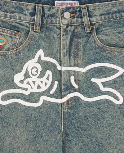 ICECREAM Running Dog Triple Scoop Wide Denim Jeans4