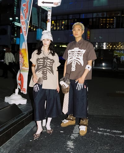 9090 Bone Stripe S/S Shirt3