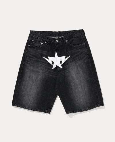 A Bathing Ape Twin Sta Relaxed Fit Denim Shorts1