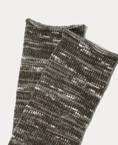 Faam Mixed Yarn Pile Crew Socks2
