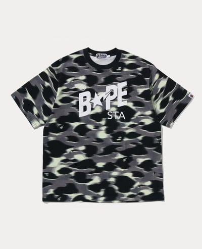 A Bathing Ape Screen Camo Sta Logo Relaxed Fit Tee1