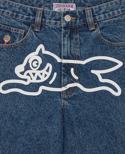 ICECREAM Running Dog Triple Scoop Wide Denim Jeans4