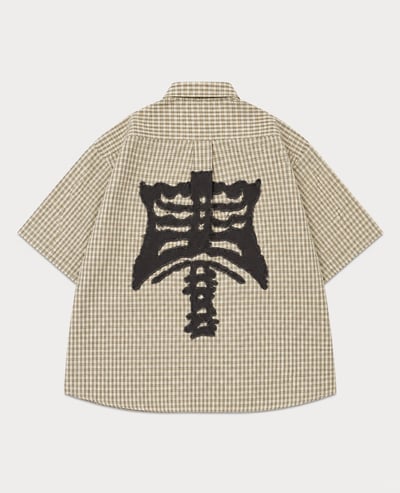 9090 Bone Stripe S/S Shirt2