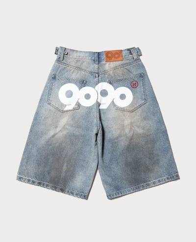 9090 OG Logo Painted Buggy Jorts1