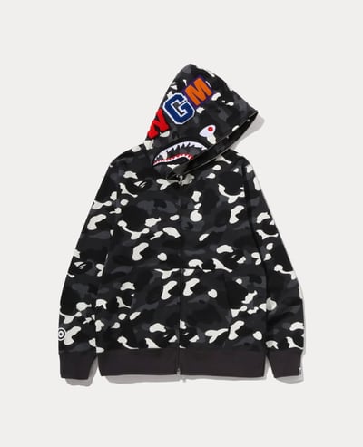 A Bathing Ape City Camo Shark Regular Fit Full Zip Hoodie1