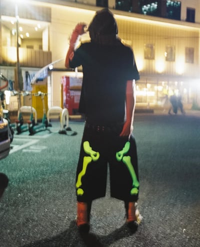 9090 Bone Hand Denim Jorts4