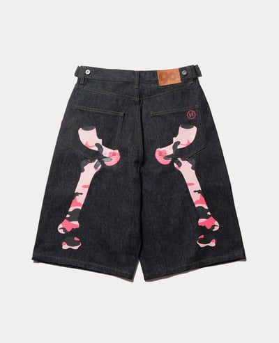 9090 Bone Hand Denim Jorts1