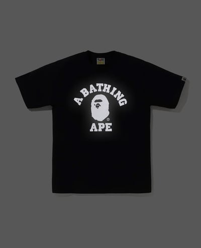 A Bathing Ape Reflective on College Tee3