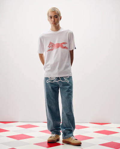 ICECREAM Running Dog Triple Scoop Wide Denim Jeans3