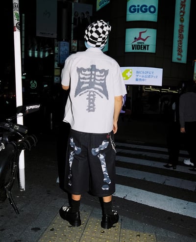 9090 Bone Hand Denim Jorts3