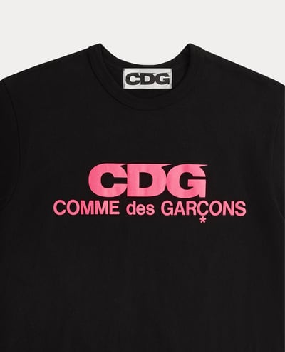 CDG Pink Logo T-Shirt3