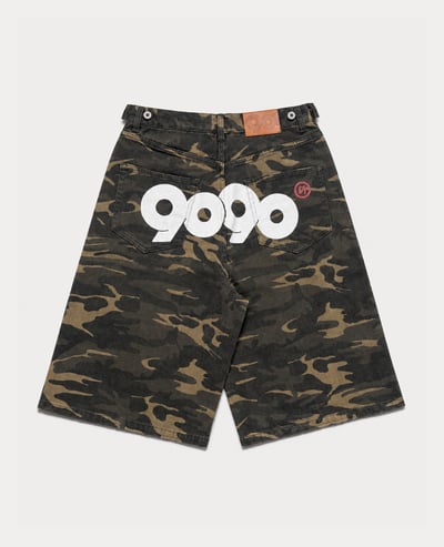 9090 OG Logo Painted Buggy Jorts1