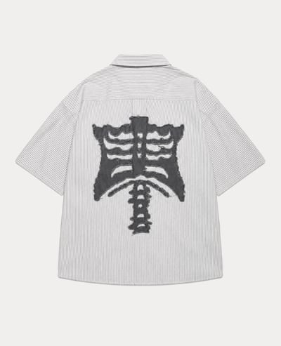 9090 Bone Stripe S/S Shirt2