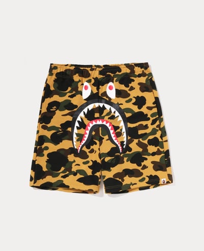 A Bathing Ape 1ST Camo Shark Sweat Shorts1