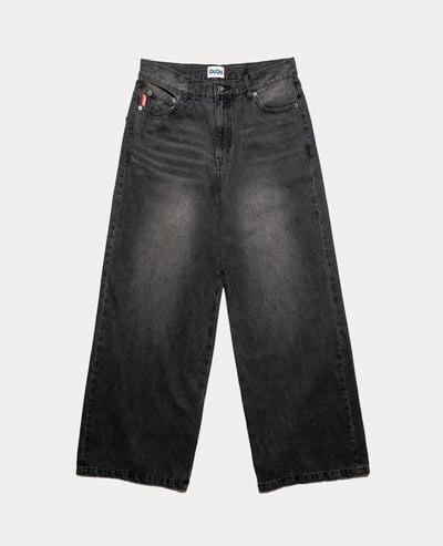 9090 OG Logo Painted Denim Pants2