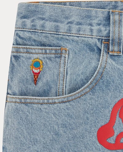 ICECREAM Running Dog Double Scoop Denim Jeans3
