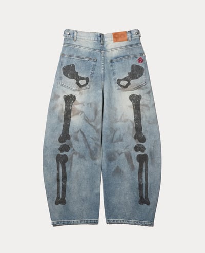 9090 Bone Hand Denim pants1