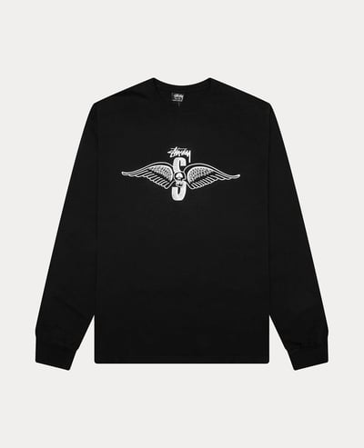 Stüssy Skull Wings Long Sleeve Tee Pigment Dyed1