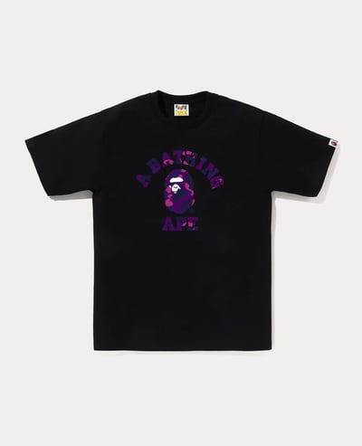 A Bathing Ape Color Camo College Tee1
