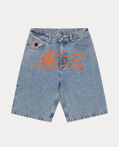 Icecream Running Dog Denim Shorts1