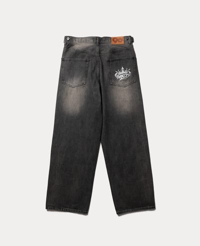 9090 King Logo Vintage Tapered Pants2