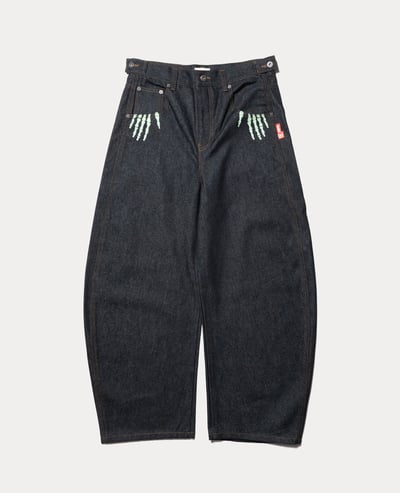 9090 Bone Hand Denim pants (Glow in the Dark)2