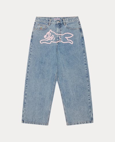 ICECREAM Running Dog Triple Scoop Wide Denim Jeans1