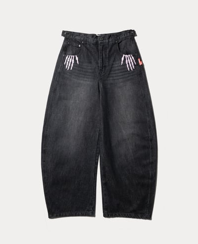9090 Bone Hand Denim pants2